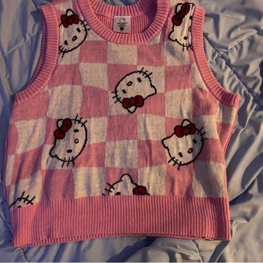 Sanrio Pink Knit Sweater Vest